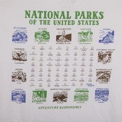 Parks Project National Parks Bear Map Graphic T-Shirt Men’s XL White