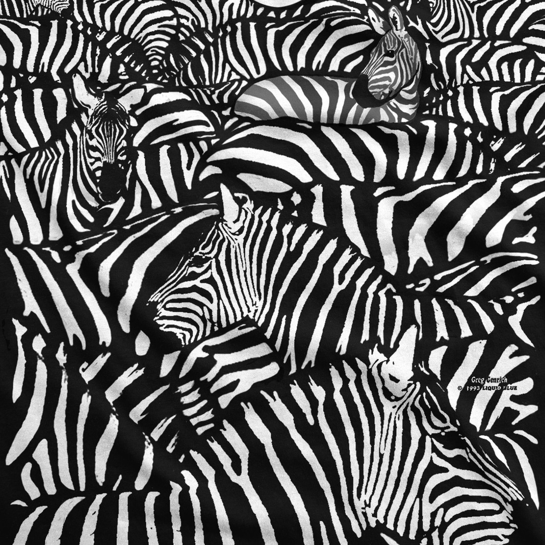 WHITE ZEBRA-STRIPES-BLACK-NATURE-AFRICAN WILDLIFE T-SHIRT S,M,L,XL,XXL gallery