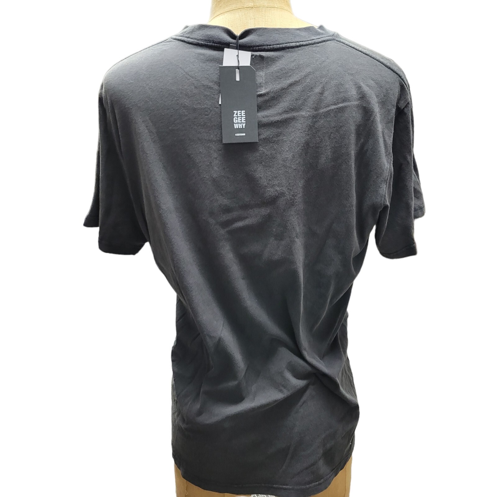 Zee Gee Pre-washed 100% Cotton Vintage Black Tshirt Men's. Size XXL. NWT $68 gallery