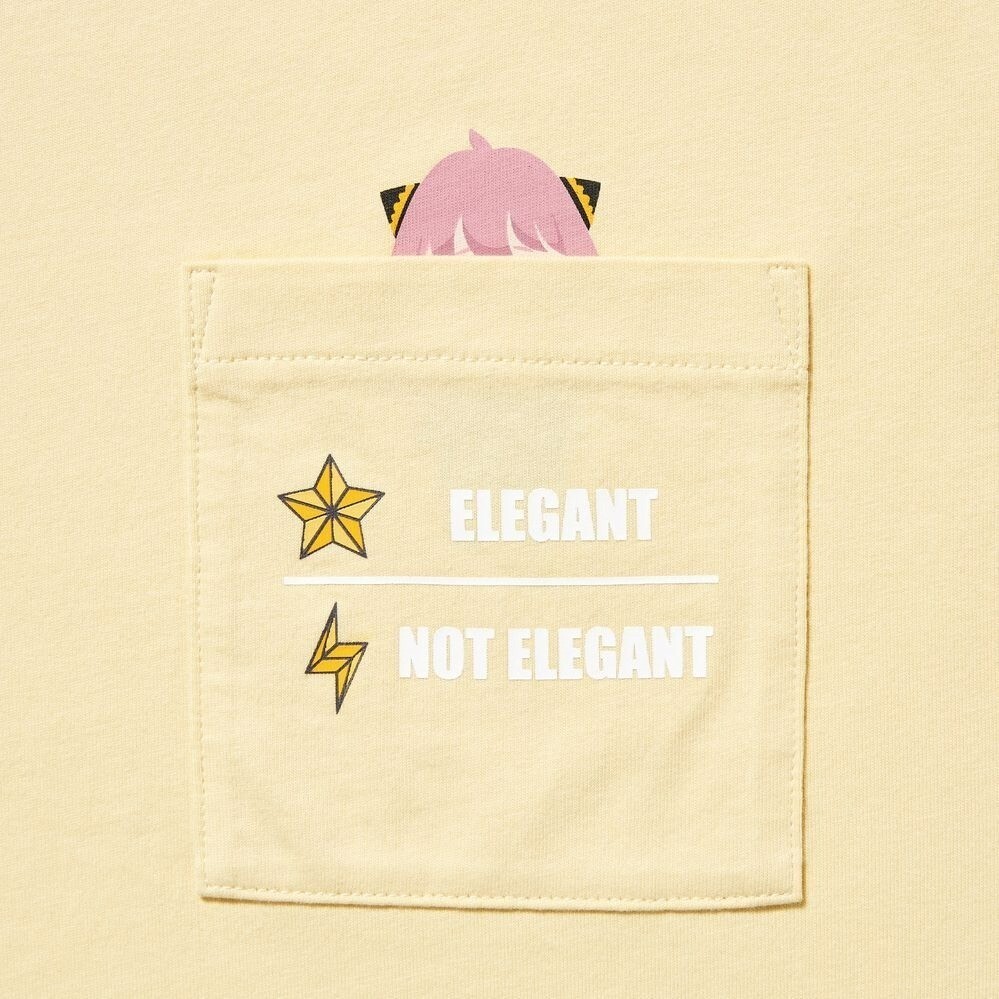 UNIQLO UT SPYxFAMILY T-Shirt US Size L (JP XL) Beige Anime Manga Anya gallery
