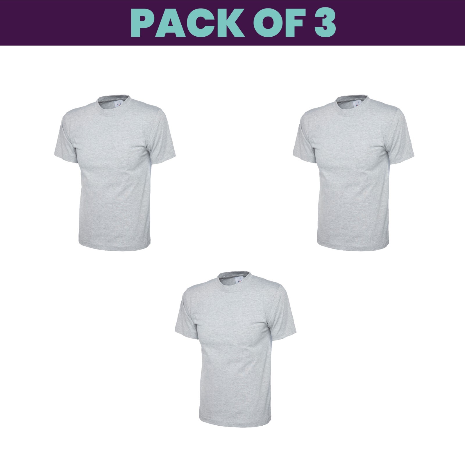 Pack 5 & 3 Uneek Classic T-Shirt Plain Casual Wear stag do hen Unisex UC301 gallery