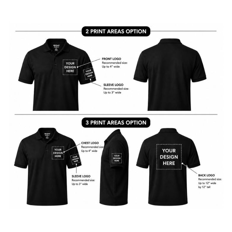Personalized Customized Polo Your Logo Photo & Text Men's Shirt USA New Gift Tee gallery