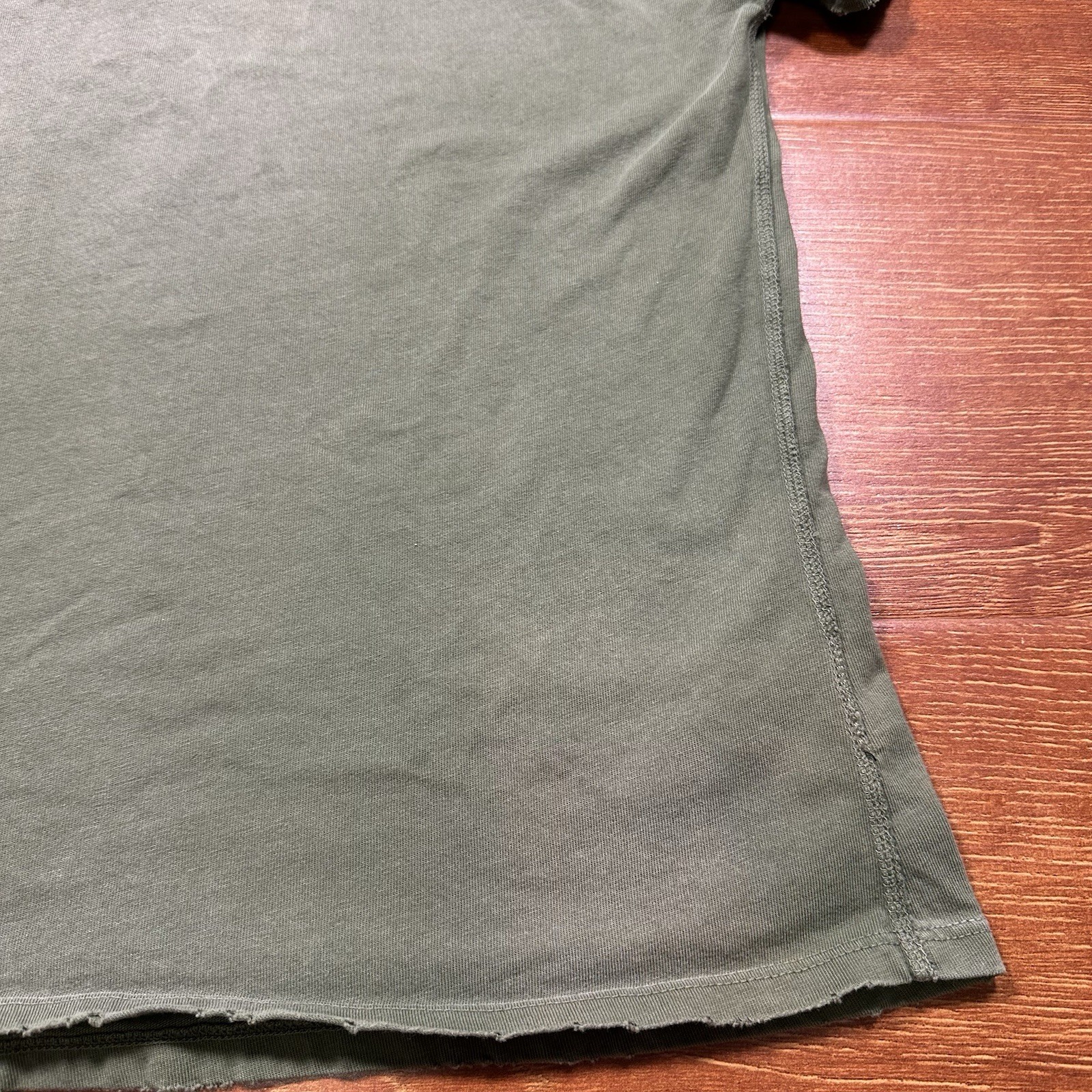 Rhude Oversized T Shirt Mens L Green Crop Boxy Relaxed Baggy Fit Fade Alt Street gallery