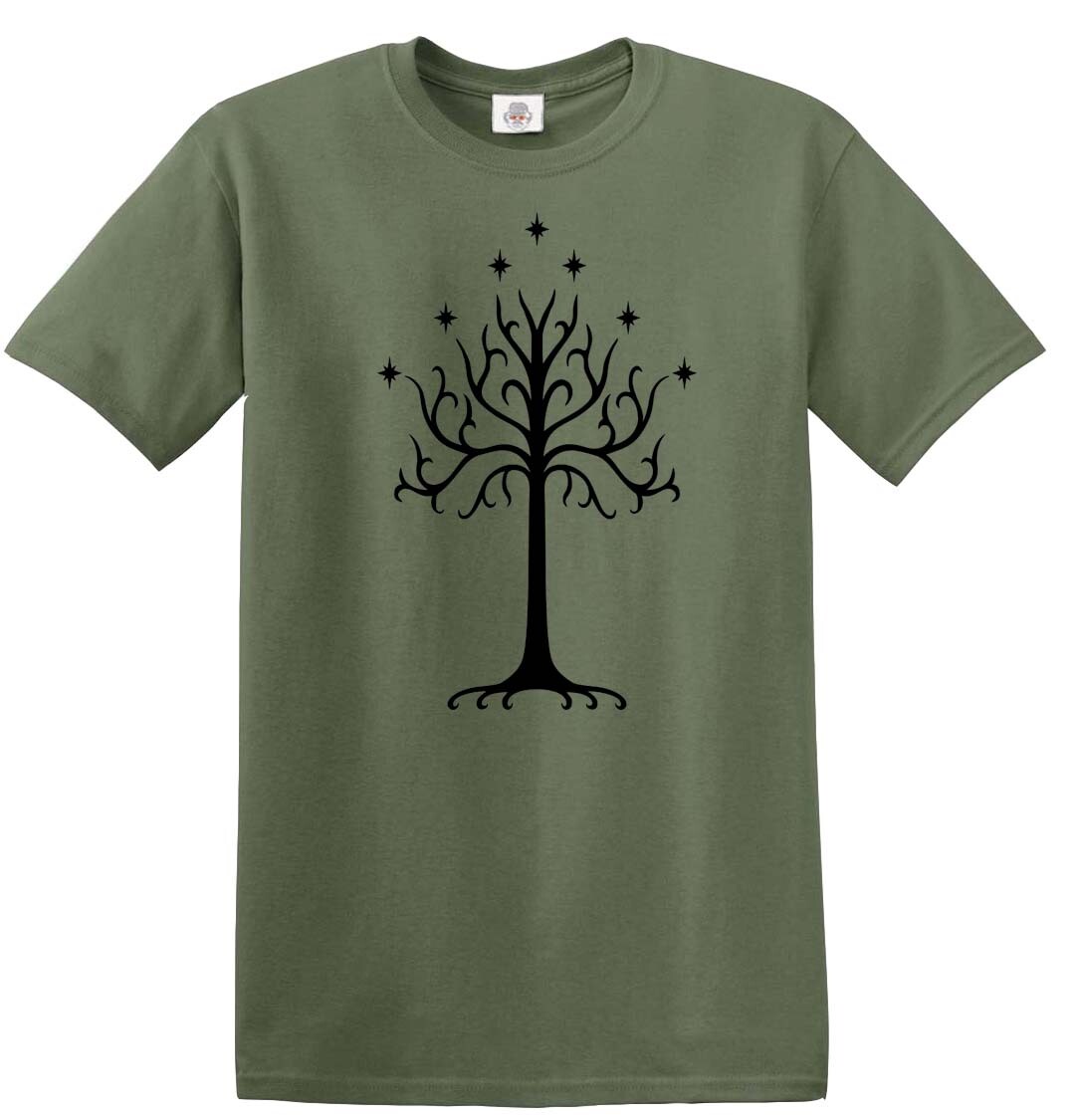 Tree of Gondor T-Shirt Oak Lord of the Rings Hobbit Saruman Gandalf Frodo LOTR gallery