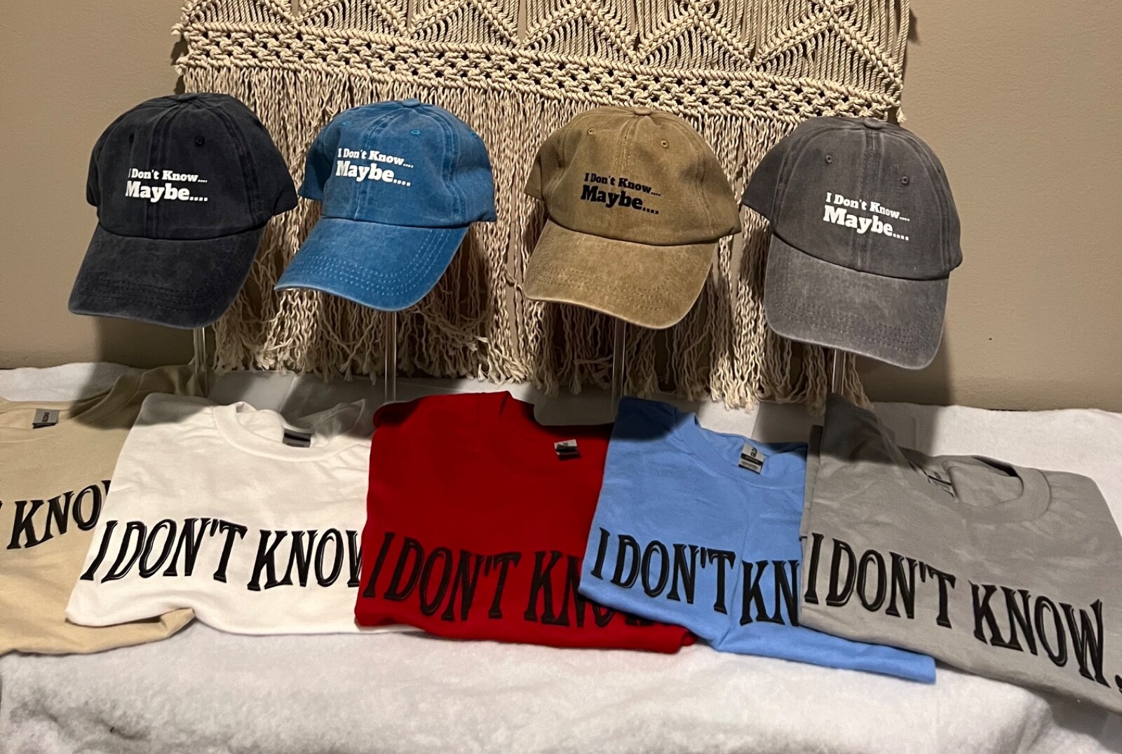 T-shirt & Hat set "I don't know...maybe" gallery