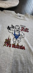 Grail SCREEN STARS BEST 1987 Single Stitch Rare Wrestling Stutz Russia T Shirt