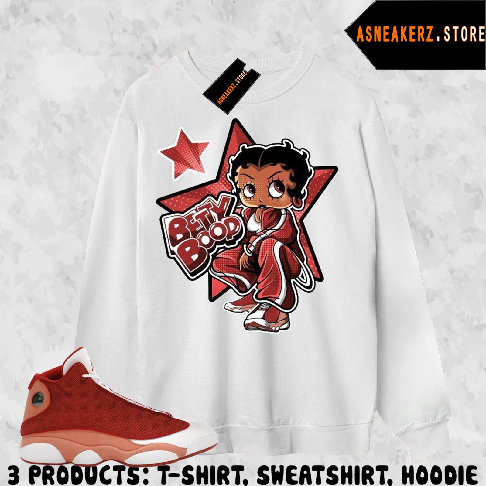 Shirt To Match Jordan 13 Dune Red Sneaker Matching Tee Sneakerhead Betty gallery