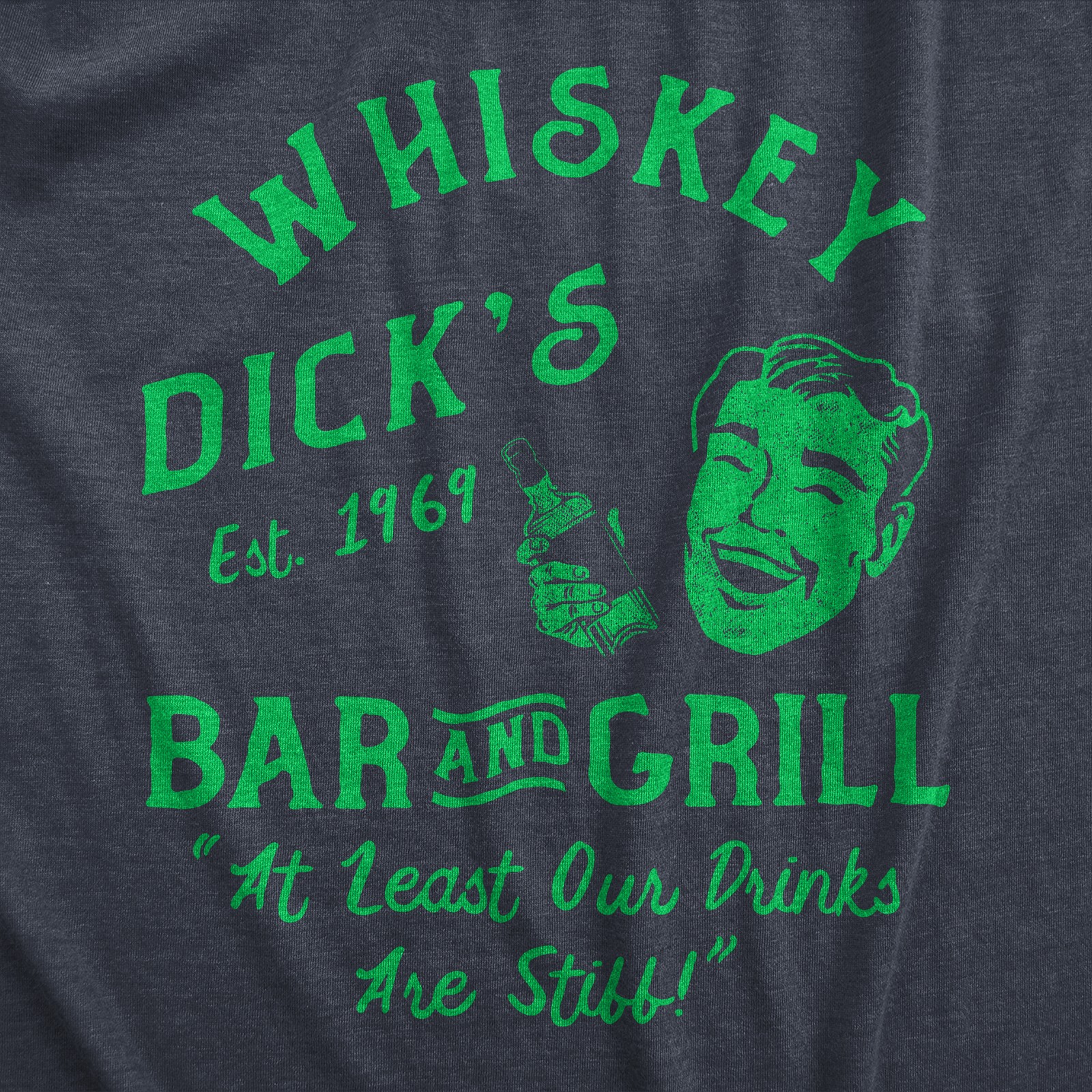 Mens Funny T Shirts Whiskey Dicks Bar Novelty St Patricks Day Tee for Guys gallery