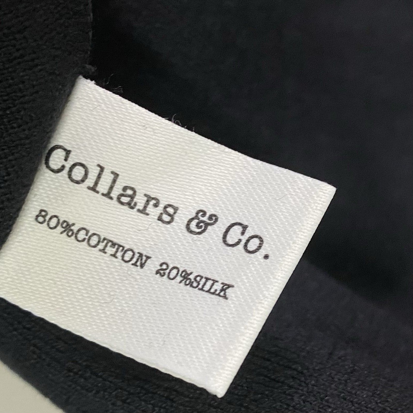 Collars & Co T-Shirt Mens S Black Cotton Silk Quiet Luxury Touch Lucca Tee NWT gallery