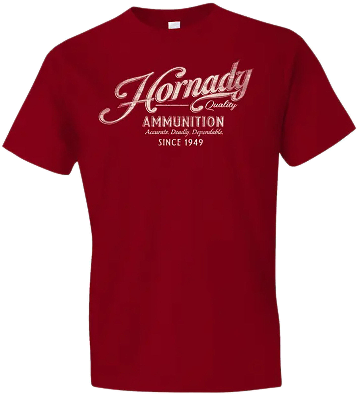 Hornady Gear 31874 Vintage Script T-Shirt Red Cotton Semi-Fitted XL gallery