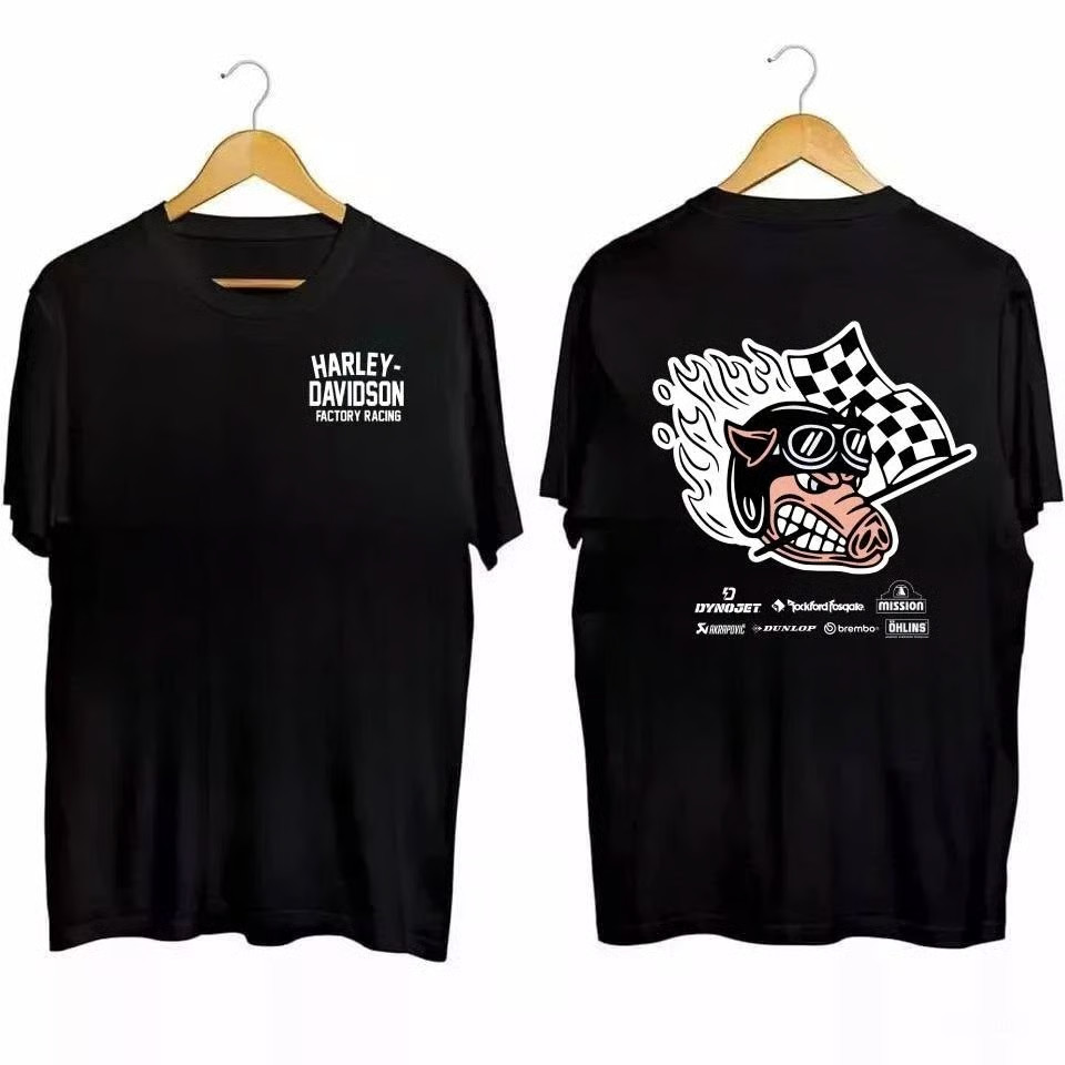 Harley Davidson Factory Racing Team Pullover T-Shirt Size S-5XL gallery