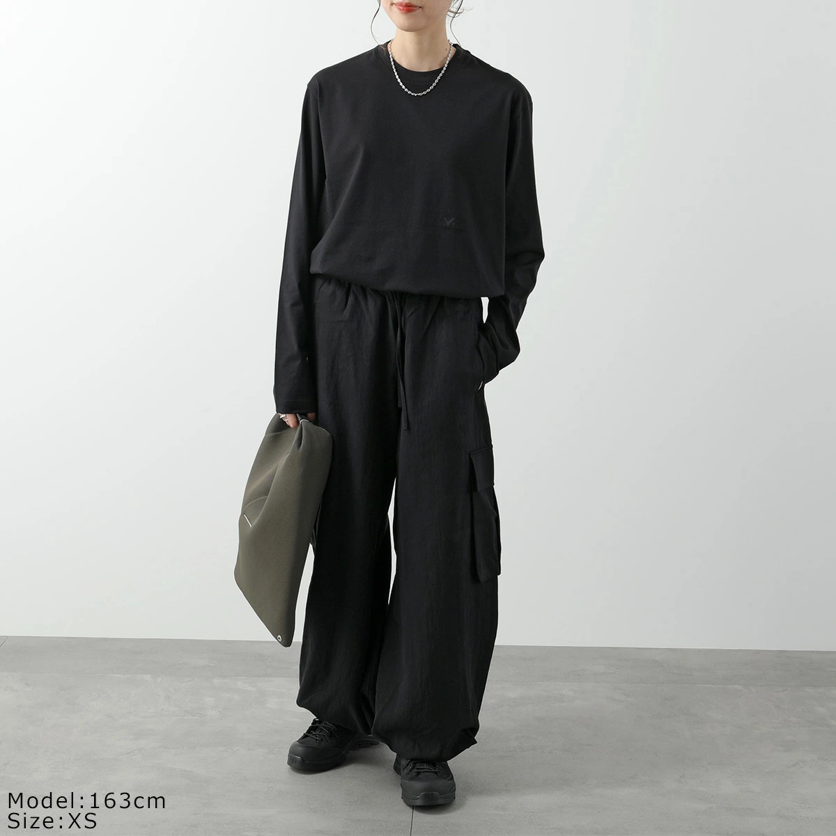 Yohji Yamamoto Y-3 U LS TEE Long Sleeve Tee Men's BLACK S or M or L or XL gallery