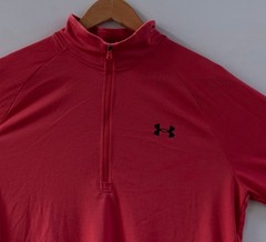 Under Armour Tech 1/2 Zip Long Sleeve Red 1328495-638 Size M Loose