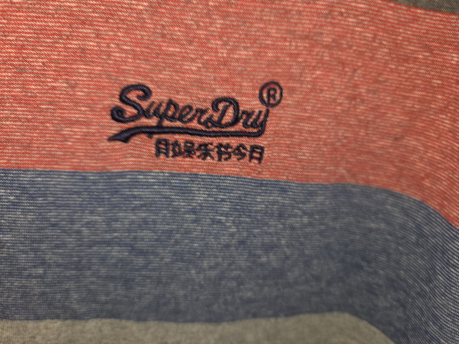 Men's 3XL XXXL Superdry Multicoloured T-Shirt Blue Chest Logo. Good Clean Cond. gallery