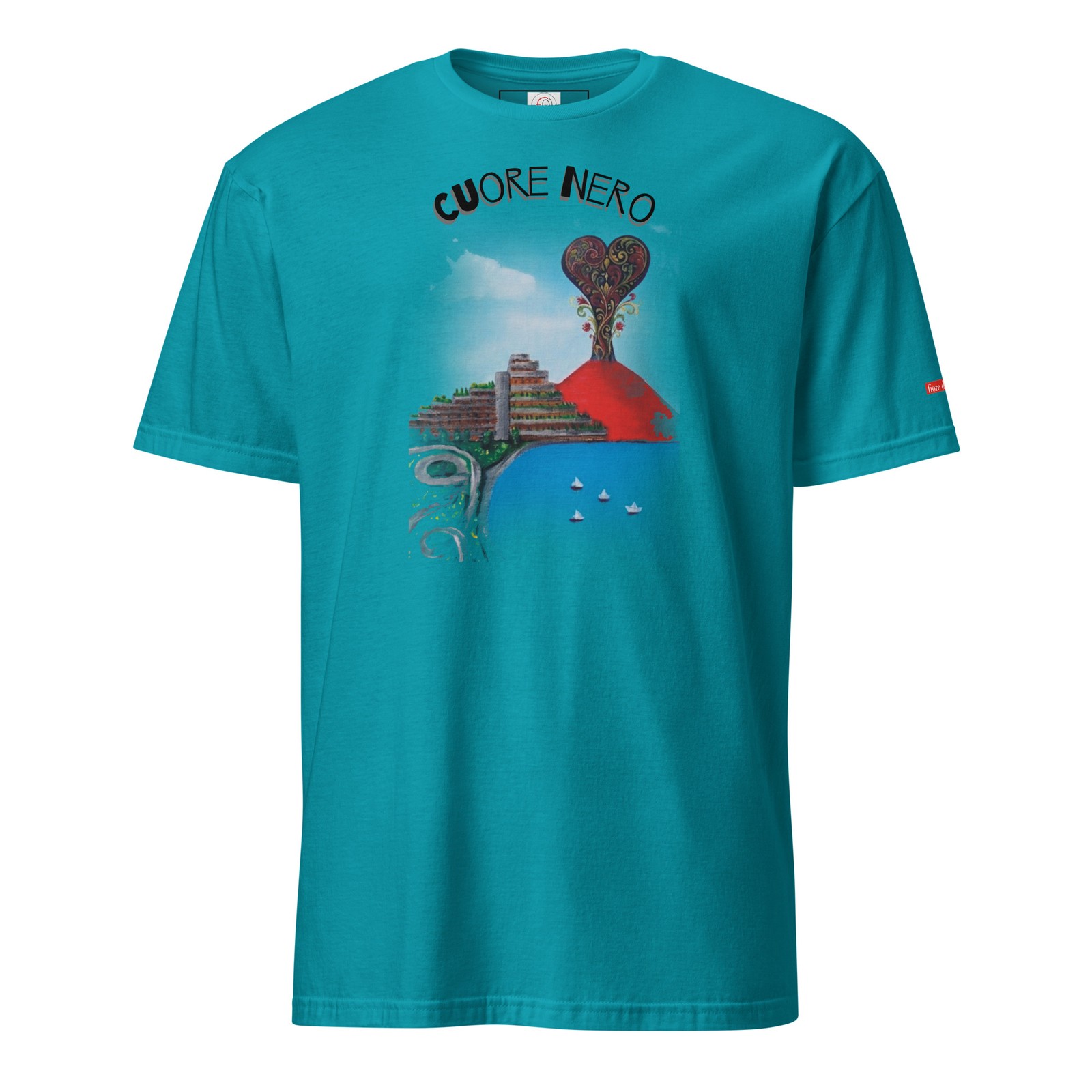 unisex – cuore nero Style Graphic Tee shirt Soft Cotton – Free Shipping