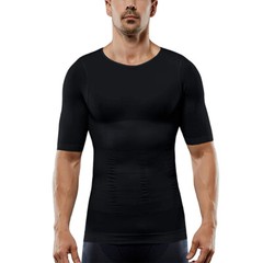SecondSkin Men’s Shaper Cooling T-Shirt Compression Vest Slimming Shapewear US