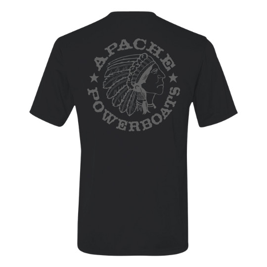 Apache® Legend Performance Tech Tee | Cool-DRI® | Carbon on Black
