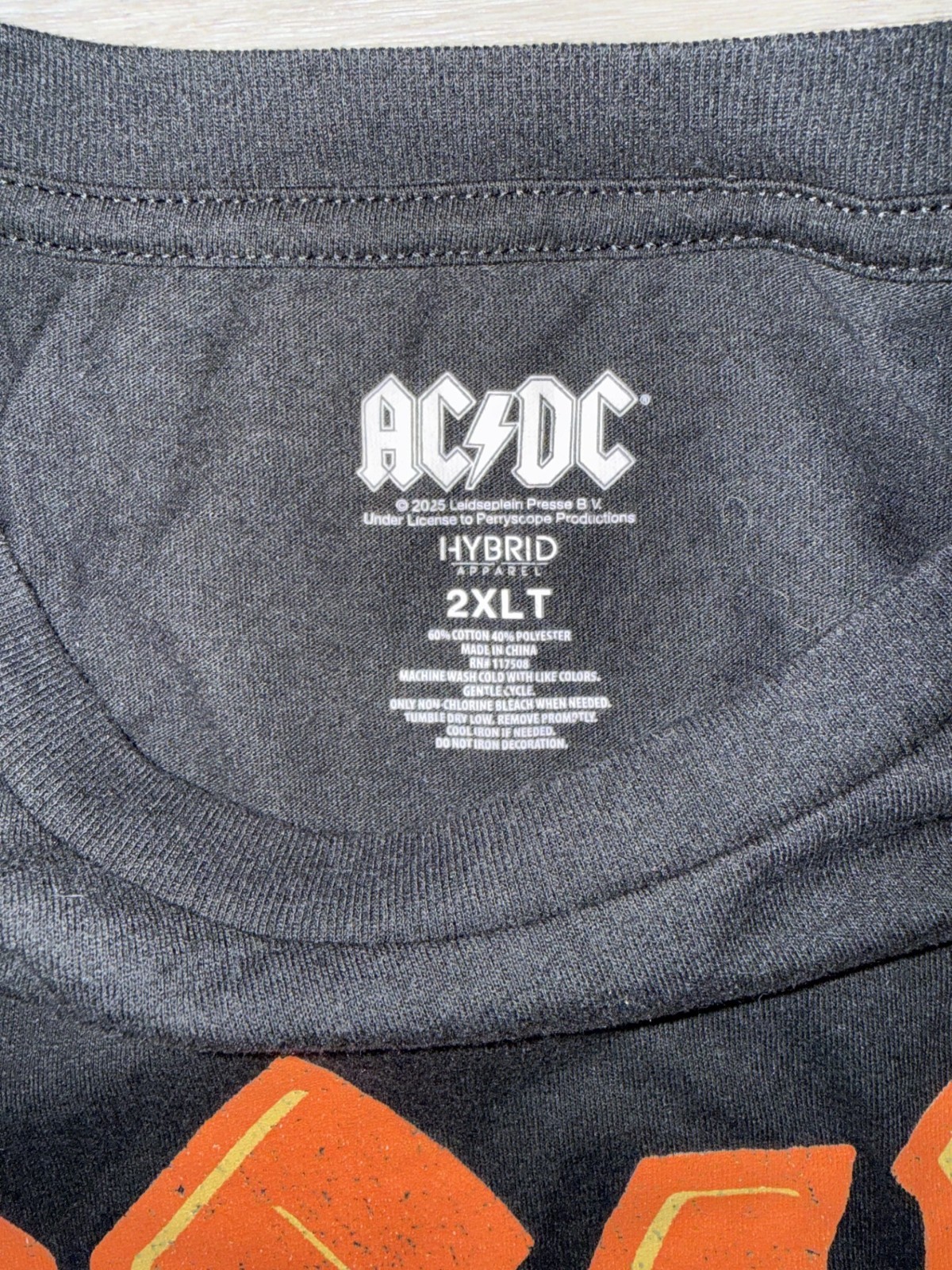 AC/DC Men's T-Shirt size 2XLT NEW! gallery