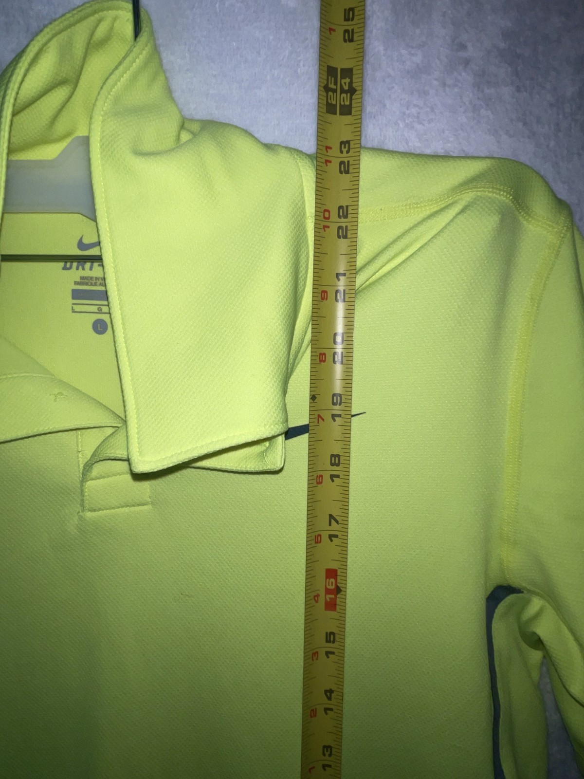 Nike Dri-Fit Tennis Men Polo Shirt Size Large Light Green Golf Short Sleeve gallery