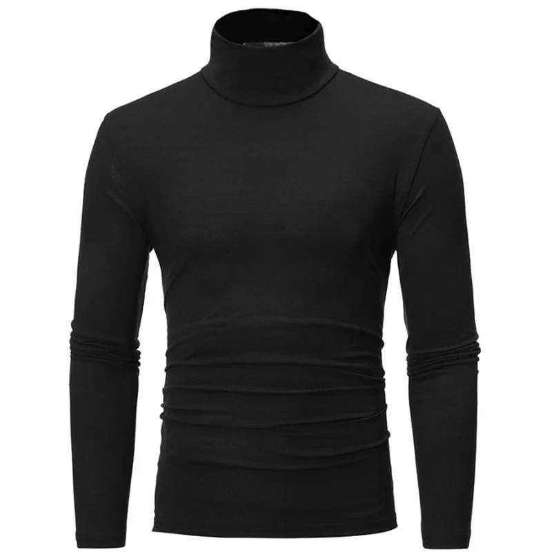 Men's Thermal Underwear Top Slim Fit High Neck Long Sleeve Winter Shirt gallery