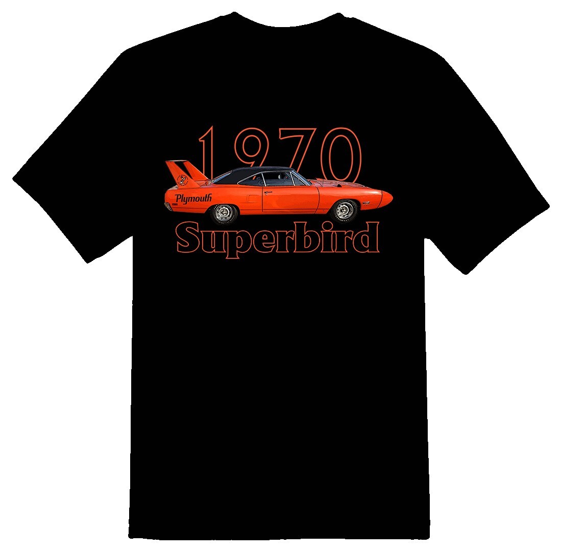 1970 Superbird black or white tee musle car 440 383 hemi gallery