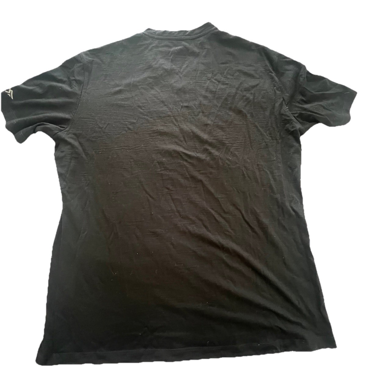 Merino.tech Superfine 100% Merino Wool V Neck T Shirt Black XXL Womens (145) gallery