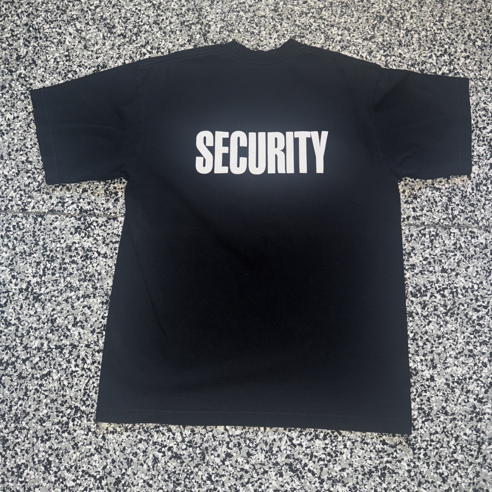 PRO5 SUPER HEAVY WEIGHT T-SHIRT BLACK TEE Security Work Shirt Or Costume L (44) gallery