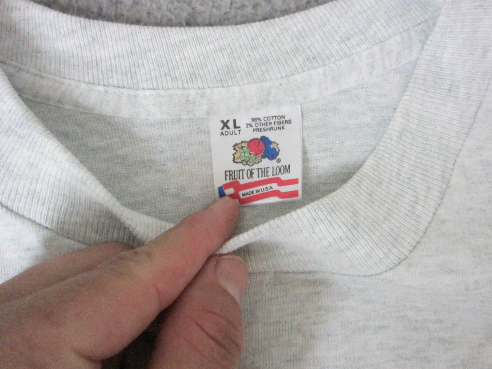 Vintage Military Shirt Adult Extra Large XL Gray T Single Stitch Mens gallery