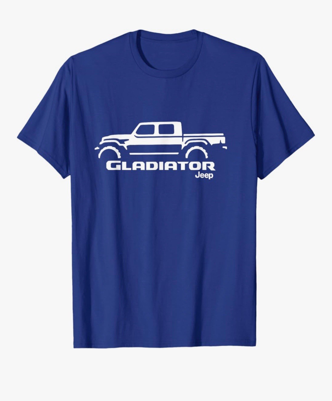 mens jeep Gladiator t shirt X-Large royal blue /white Letters logo gallery
