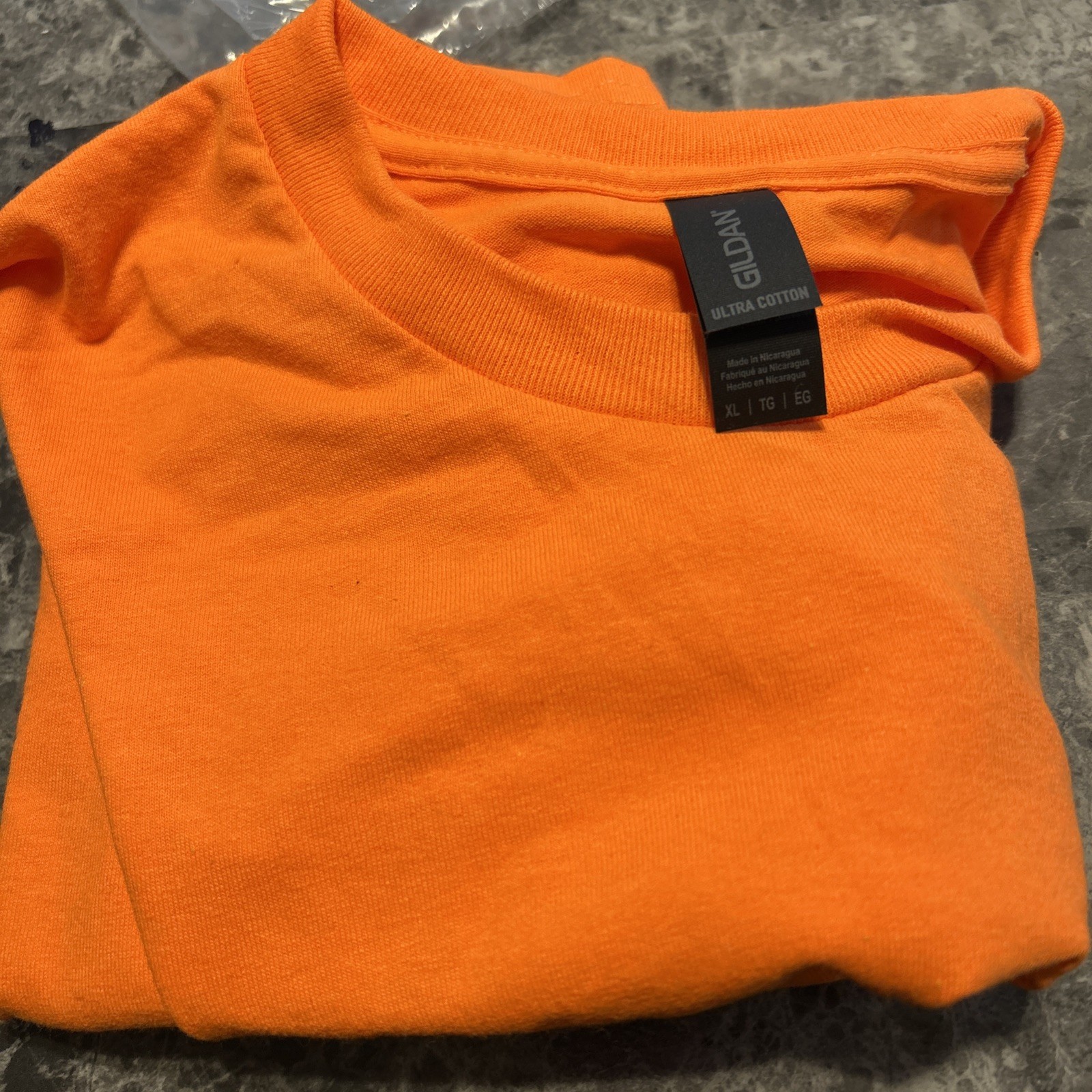 Gildan Mens 50/50 USA Cotton/Polyester Plain Short Sleeves T-Shirt orange. 0 gallery