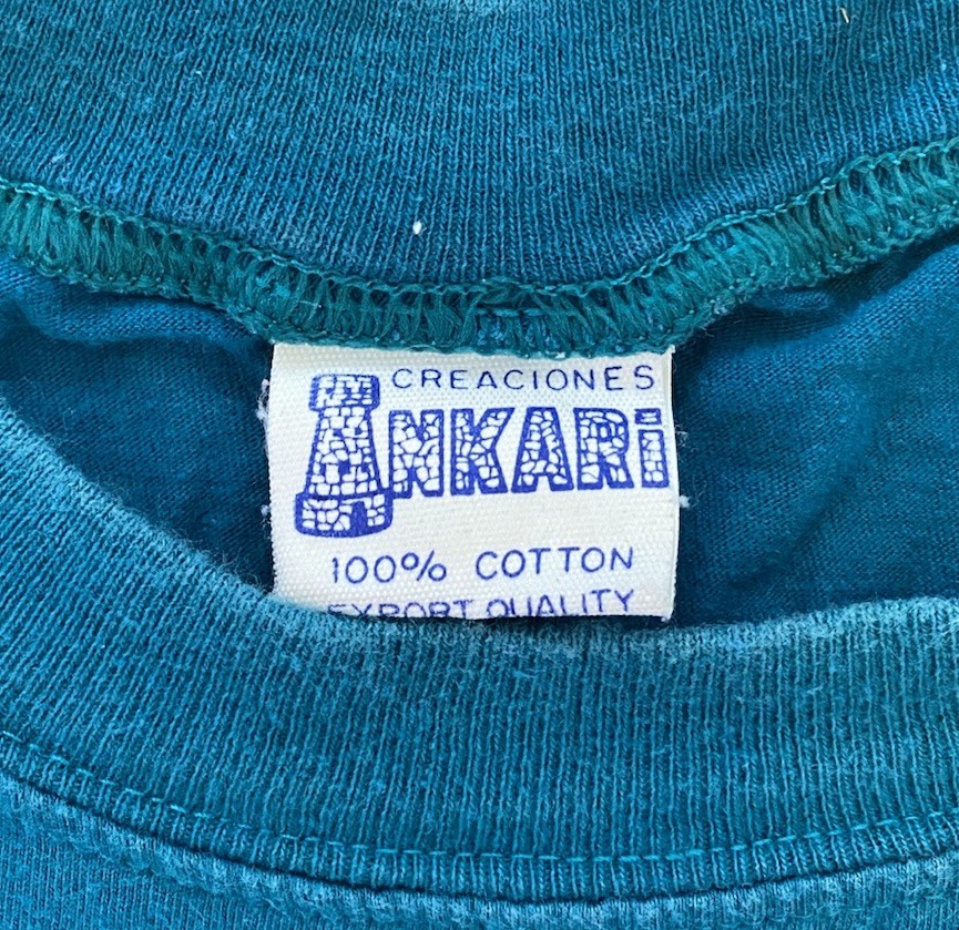 Vintage 90s Peru T-Shirt Machu Picchu Cusco Ankari SZ L Boxy gallery