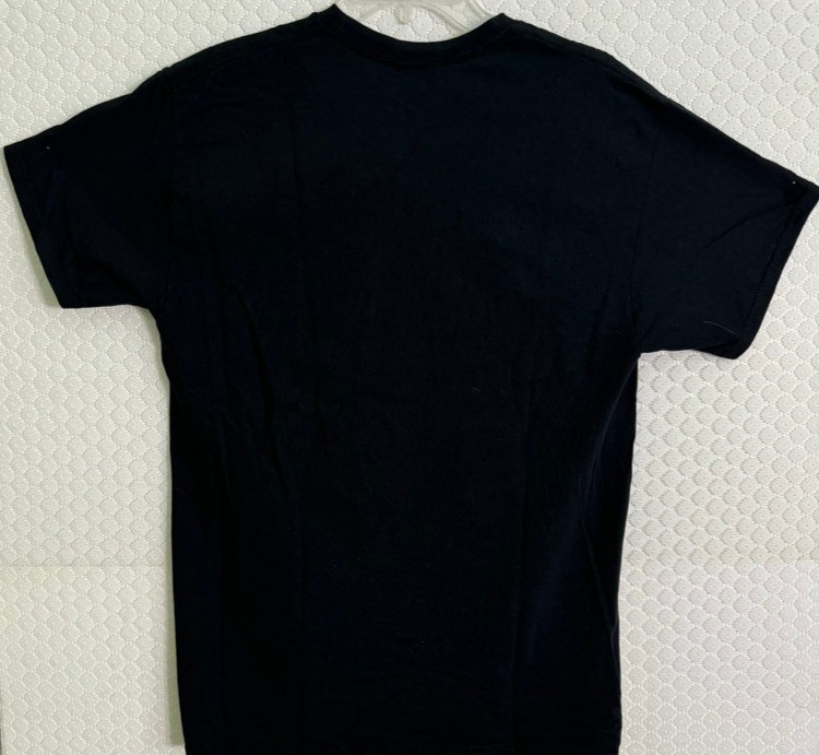 NWOT Camisa Río Piedras Silk Screened T-Shirt , Black with Graphic Design Size L gallery