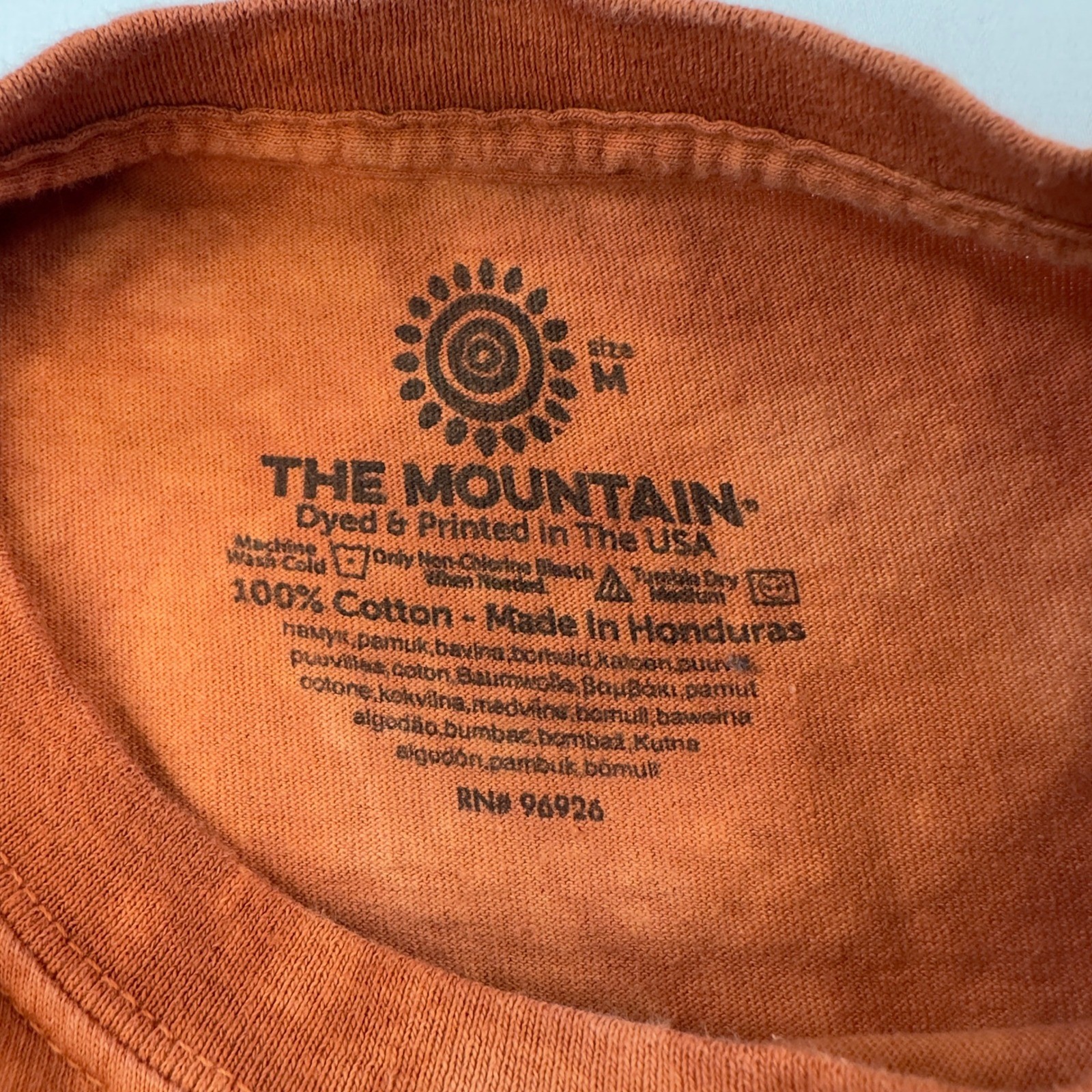 Vtg The Mountain Shirt Men's Medium 2000 Barbara Keith Orange Tie Dye Tiger King gallery