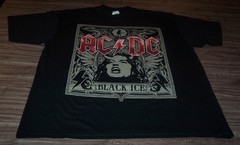 ACDC AC-DC BLACK ICE Angus Young T-Shirt MENSD XL Band NEW