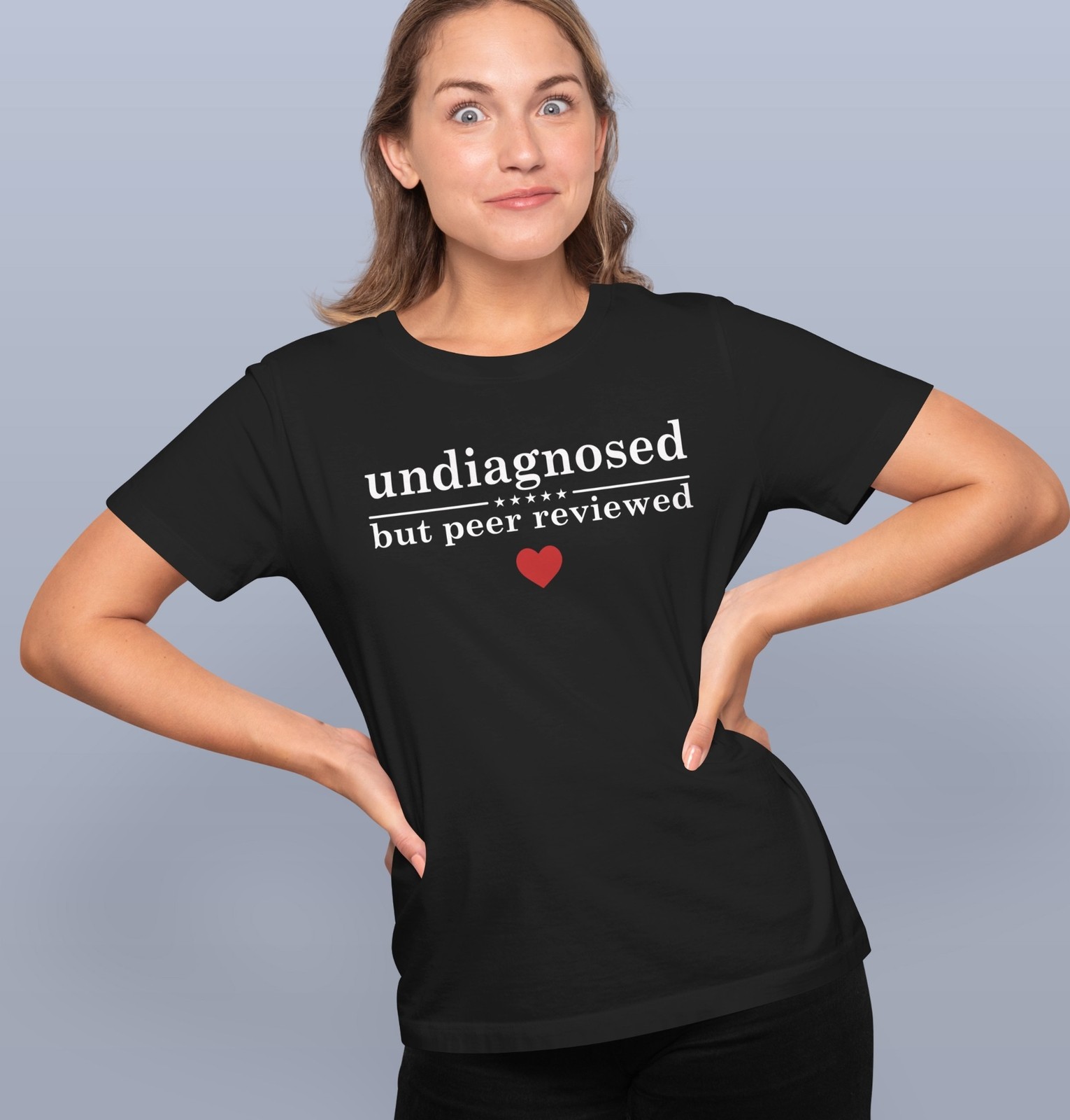 Undiagnosed But Peer Reviewed T-Shirt, Funny Sarcastic Graphic Tee for Humor gallery