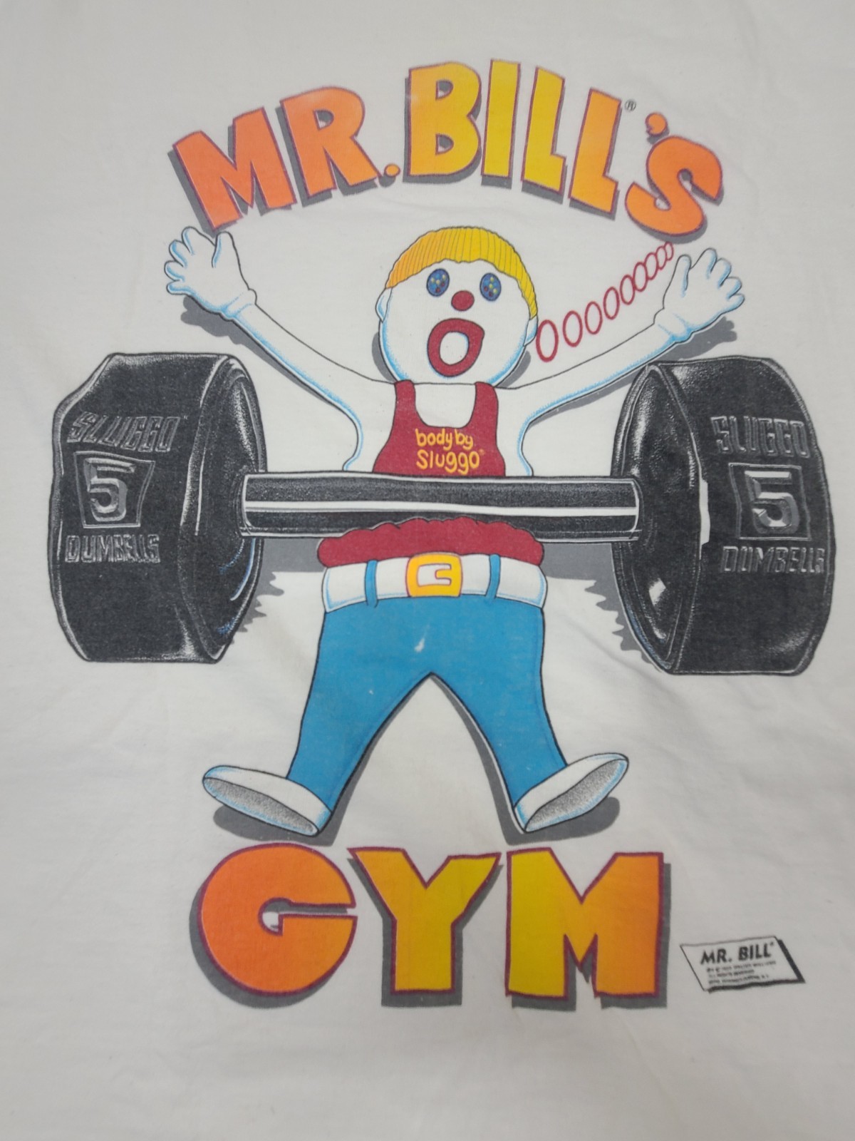 Vintage 1989 Mr Bill's Gym Shirt Mens Medium SNL Walter Williams Single Stitch gallery
