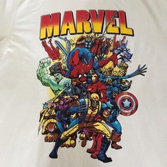 Marvel Men’s Superhero White Graphic Short Sleeve T-shirt Size 3XL Chest 54″ NWT
