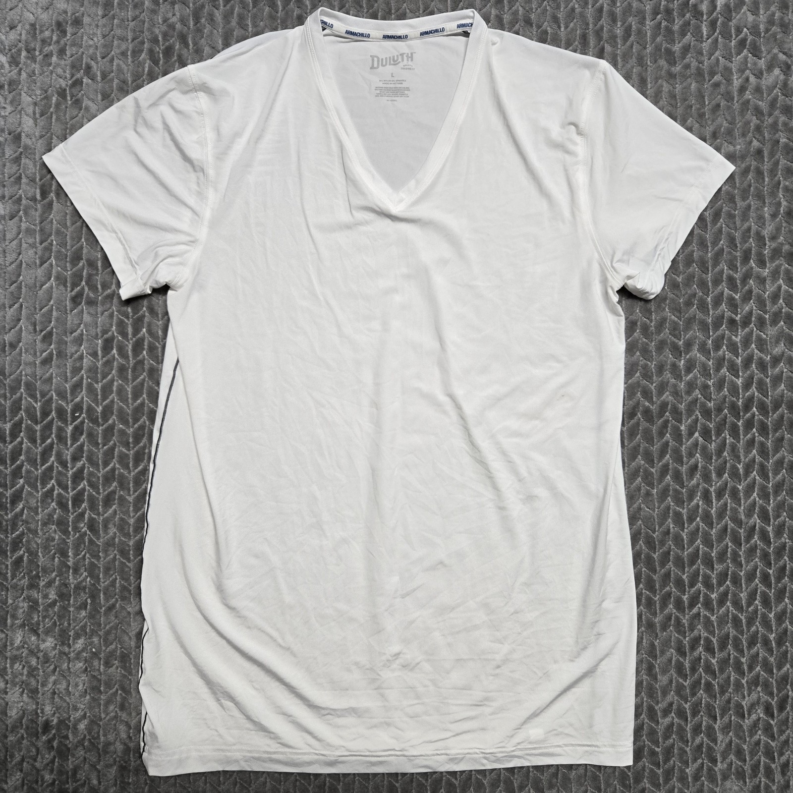 Duluth Shirt Mens Large White Armachillo Performance Quick Dry Cooling gallery