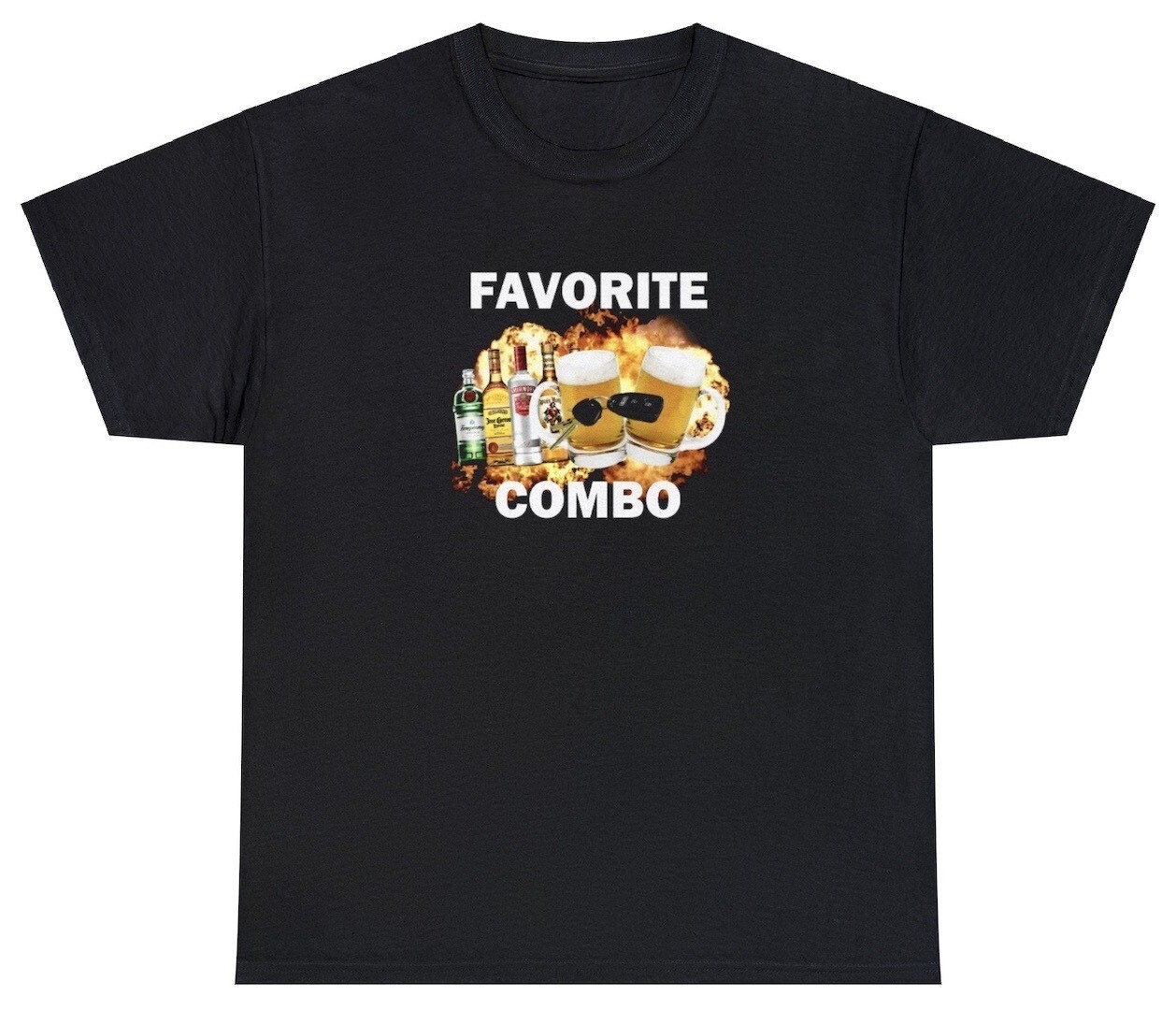 Favorite Combo T Shirt Funny Sarcastic Day Drinking Alcoholic Alcohol Humor Tee gallery