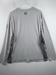 Vineyard Vines Men’s Large Performance Long Sleeve T-Shirt Gray Fishing VV 98