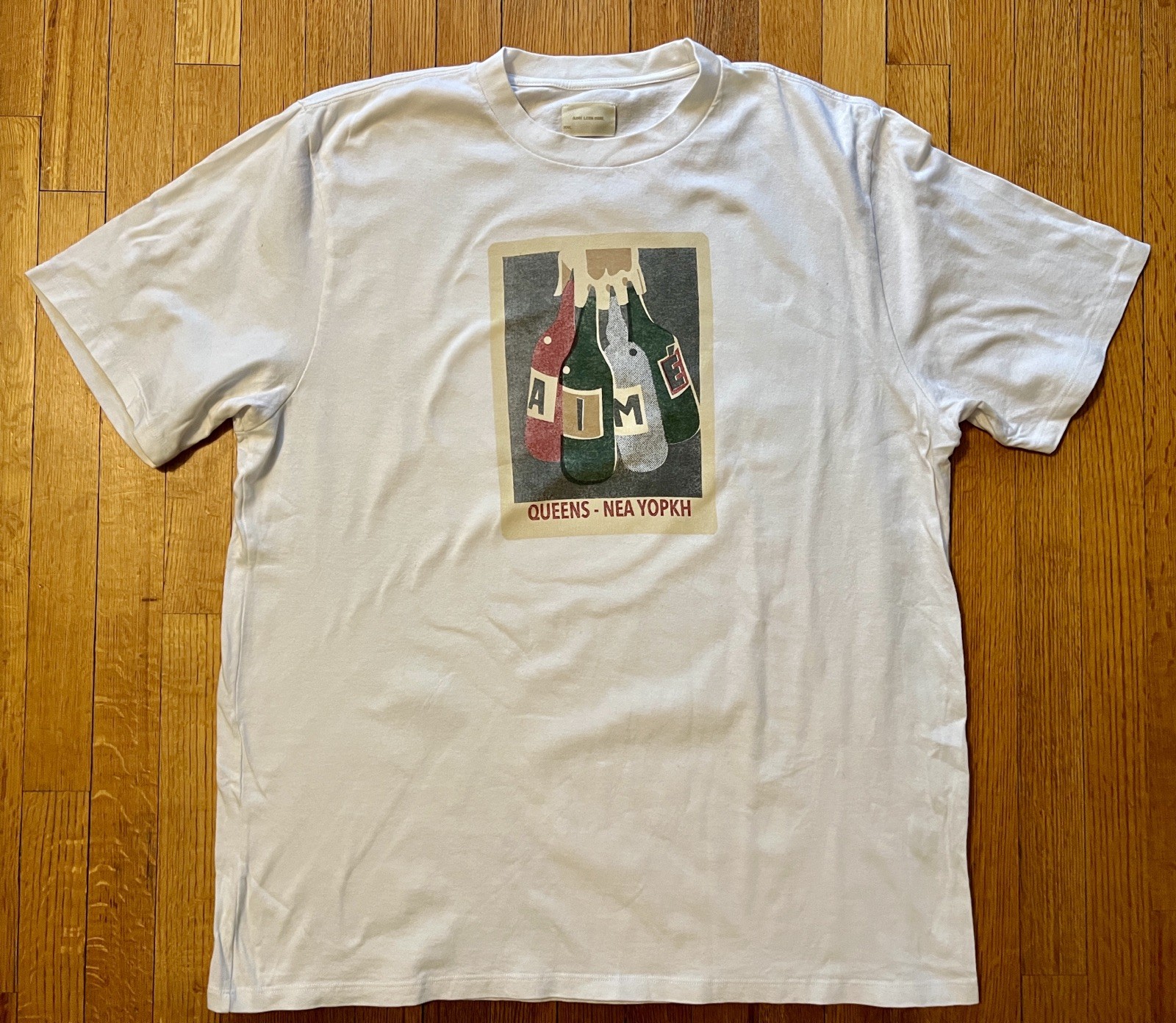 Aime Leon Dore Molina Bottle Graphic Tee T-Shirt White Men’s Size XXL 2XL FW21