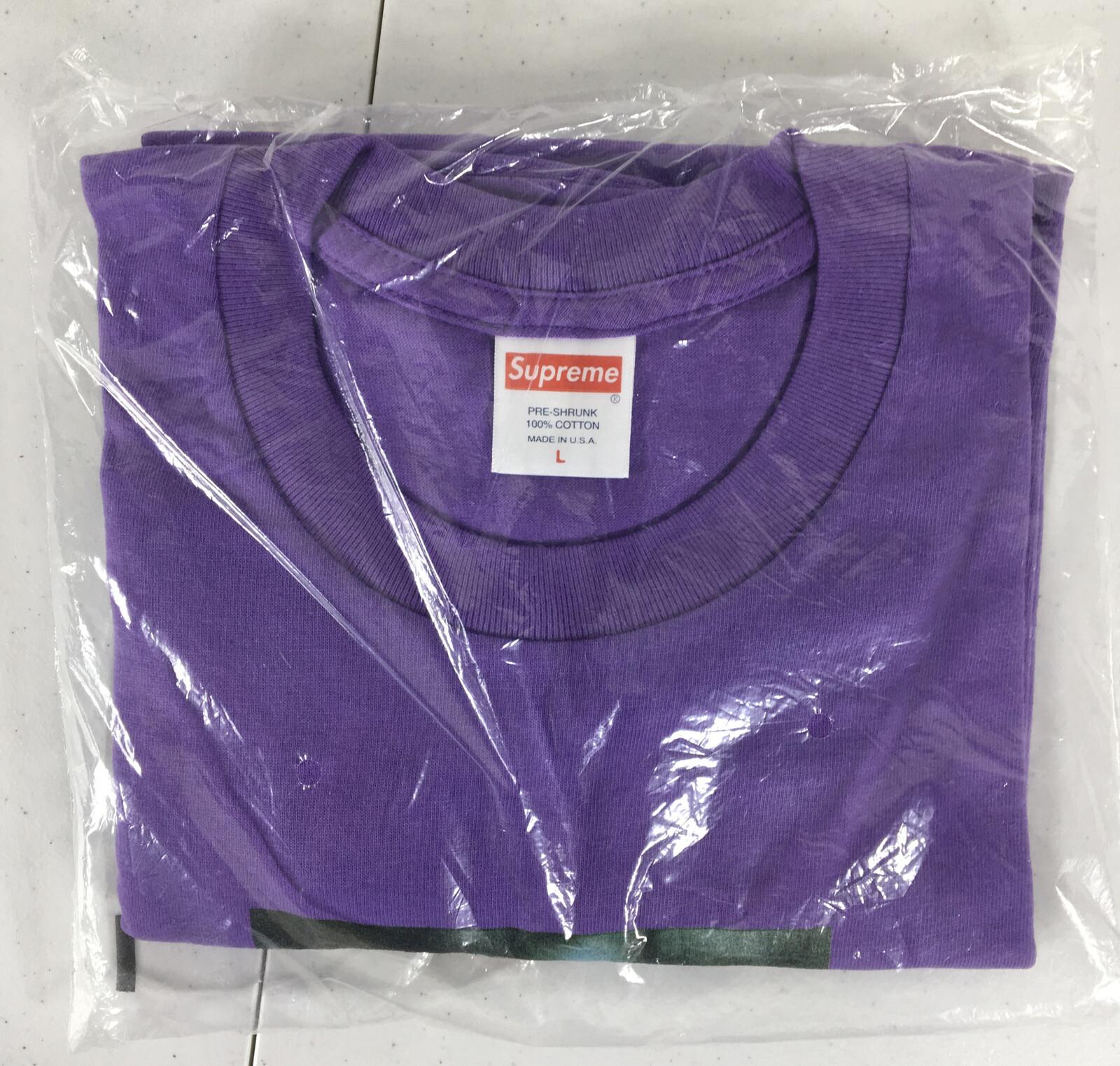 DS Purple Supreme Marvin Gaye Tee Sz Large FW18 New In Bag gallery