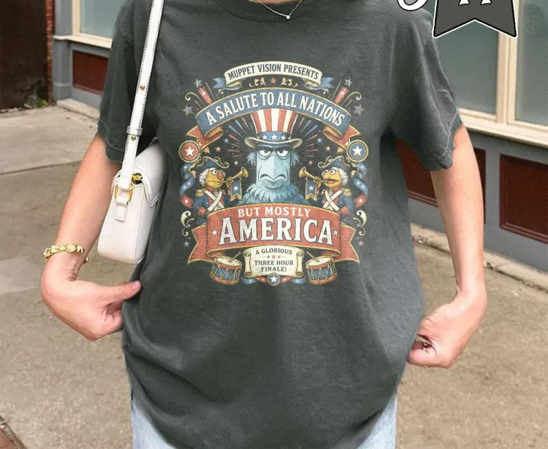 Vintage Retro A Salute To All Nations But Mostly Muppets Shirt gallery
