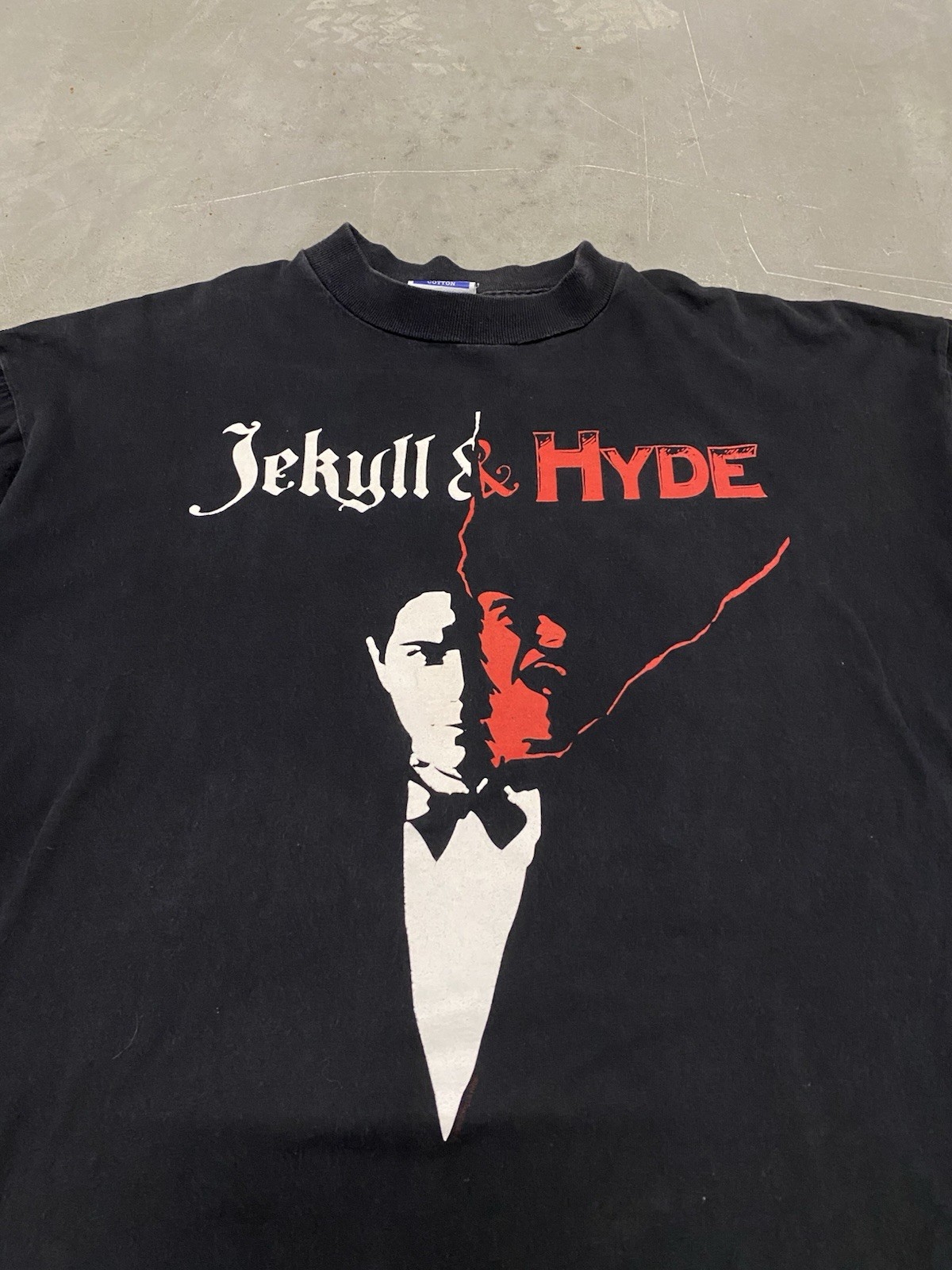 Vintage 90s jekyll and hyde musical shirt grunge opium Size XL Goth Emo Punk gallery