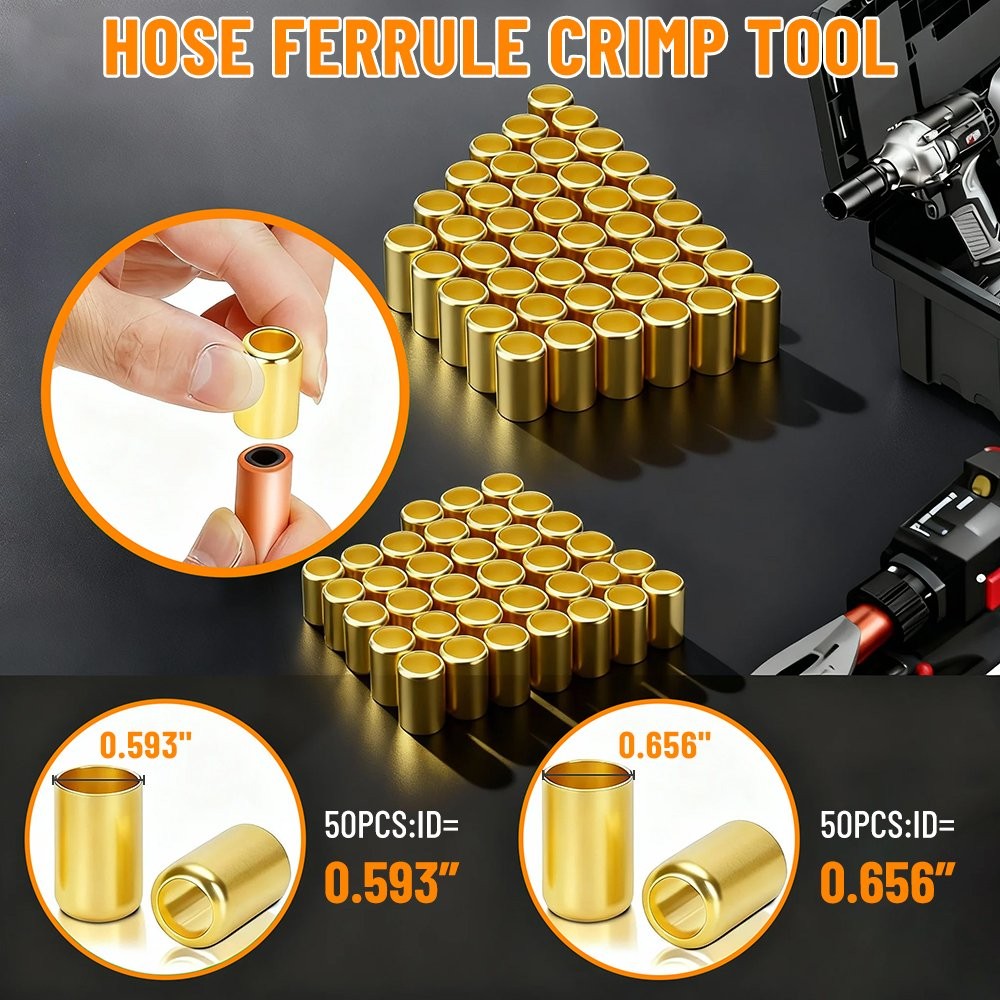 H8-KIT1 Heavy-Duty Bench Crimper (H8) Crimping Tool with Ferrules (50PK)