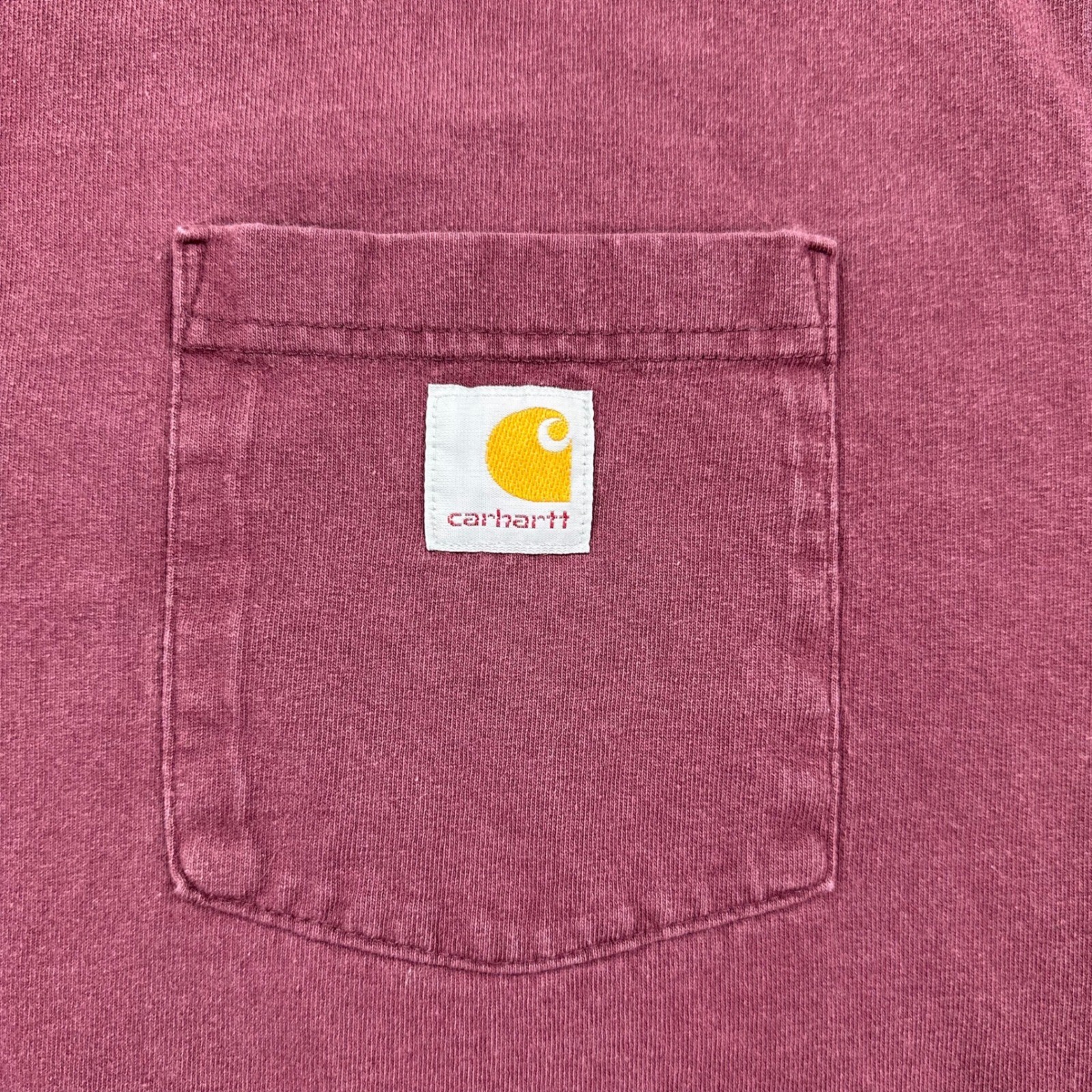 Carhartt Henley Shirt Mens Large Tall Maroon Loose Fit Short Sleeve Workwear gallery