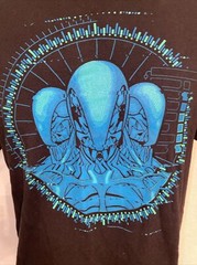 West World Synthetic Drone Robot Heads T-Shirt Large Black HBO TV Sci-Fi Mystery