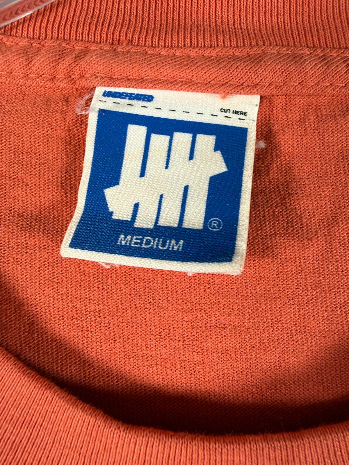 Vintage UNDEFEATED Long Sleeve Burnt Orange T-Shirt Mens Size M Made In USA gallery