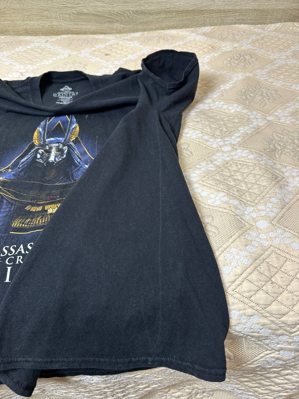 Assassins Creed Origins Game T Shirt Mens Size M Black Xbox Playstation Sega gallery