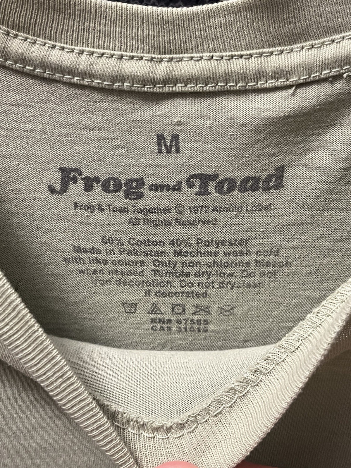 OFFICIAL Licensed Frog and Toad Double-Sided Graphic Print Beige Crew Neck Tee M gallery